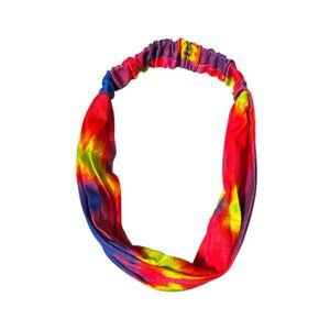 Gradient Tie Dye Wide Cotton Stretch Headband Hair Accessory